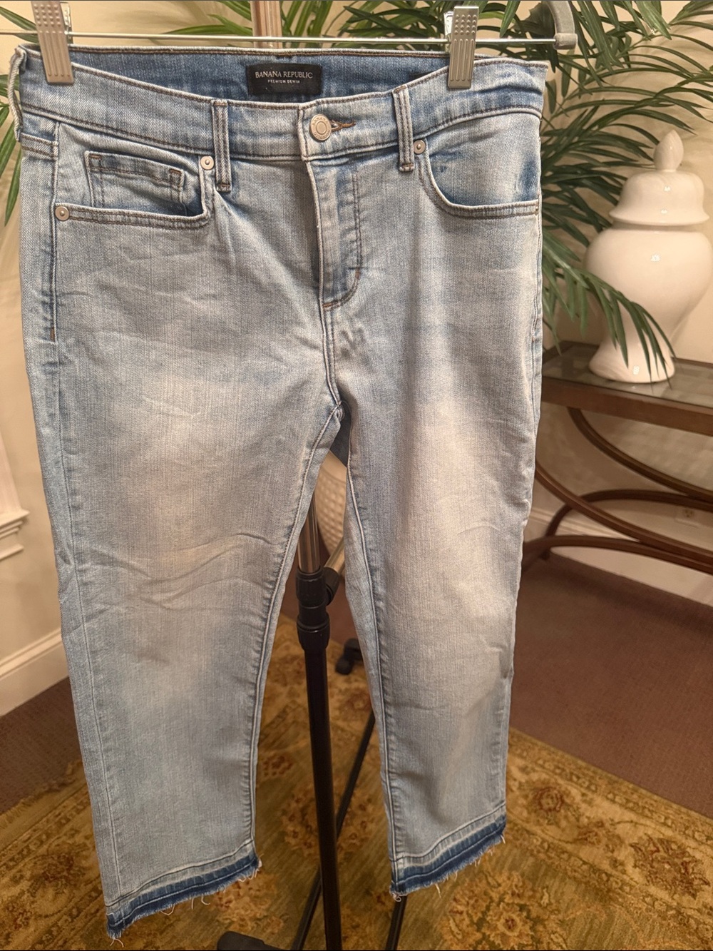 Banana Republic Light Wash Cropped Ankle Jeans